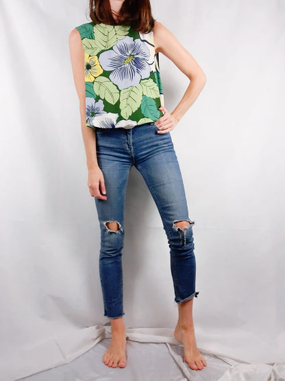 ZARA. Floral top Tm