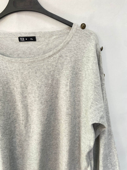 TEX.Jersey básicogrisT.XL