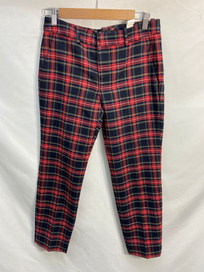 ZARA.Pantalones cuadros escoceses T.36