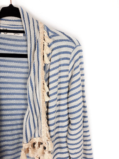 MOUTAKI. Chaqueta rayas T.tu