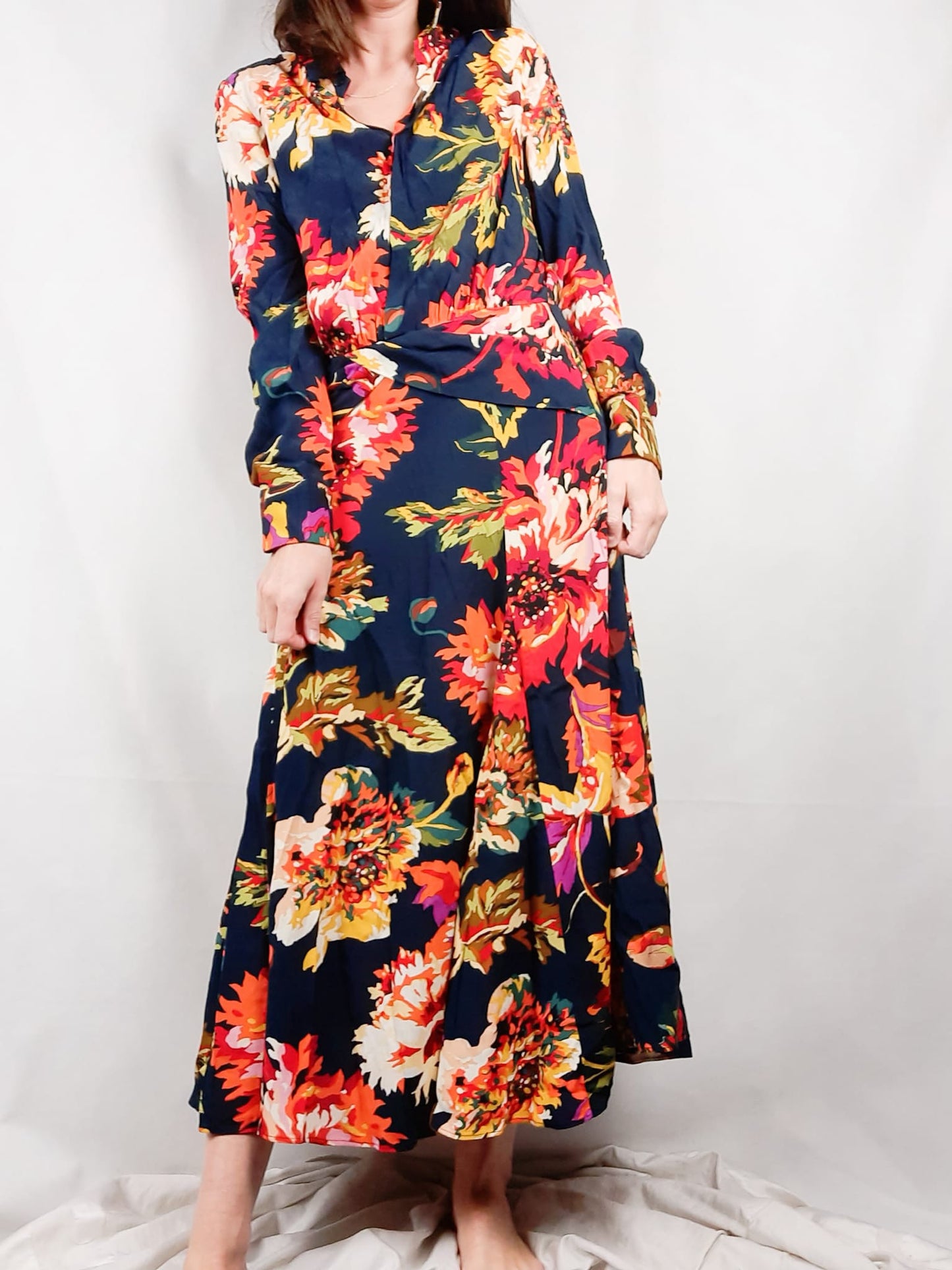 CORTEFIEL. Long floral dress Ts