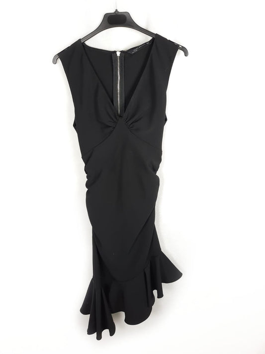 ZARA. Gathered midi dress, size xs