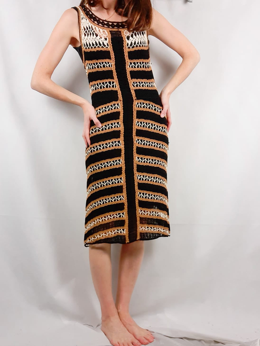 AMITIÉ. Crochet Ts dress