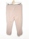 ZARA. Pantalón rosa textura T.m