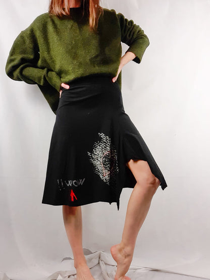 DESIGUAL. Stretch midi skirt S.xs