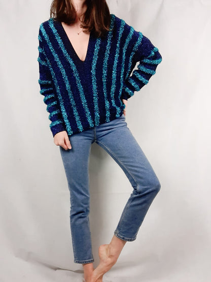 UTERQÜE.Jersey espumillón T.s