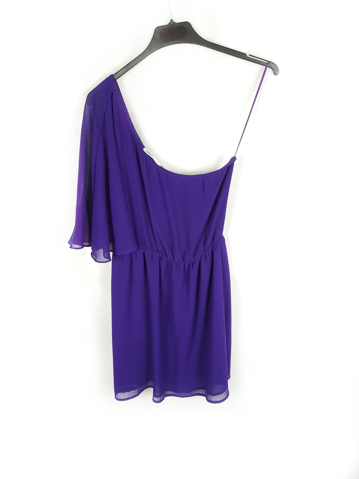LEFTIES. Asymmetrical purple Ts dress