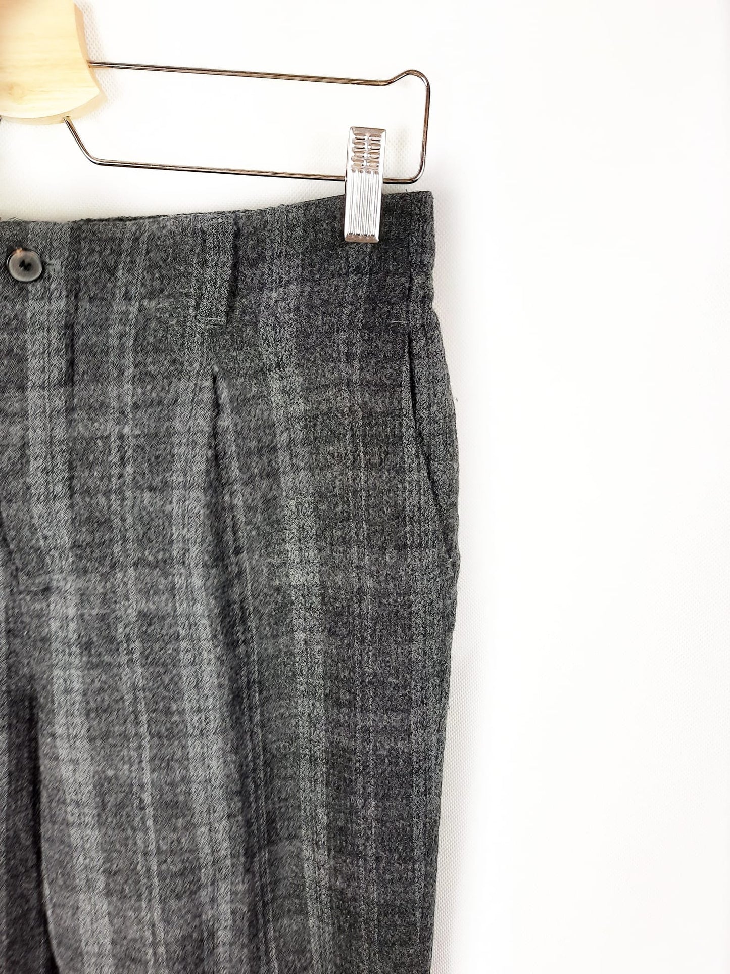 ZARA.Pantalones cuadros T.m