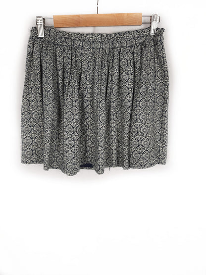 KLASIKS. Blue and beige skirt.
