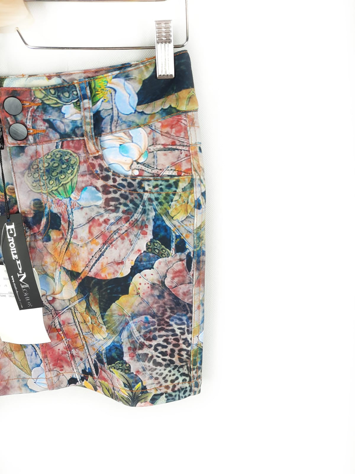 ETOILE DO MONDE. Falda estampada neopreno T.s