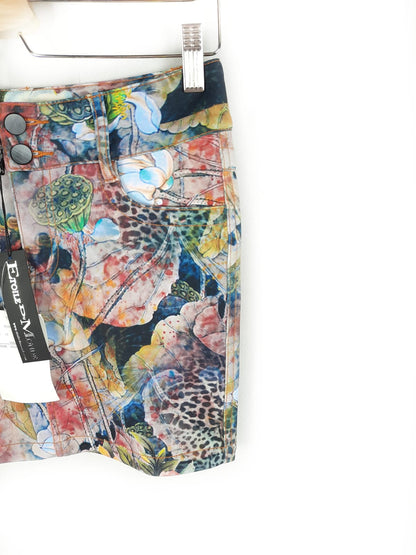 ETOILE DO MONDE. Falda estampada neopreno T.s