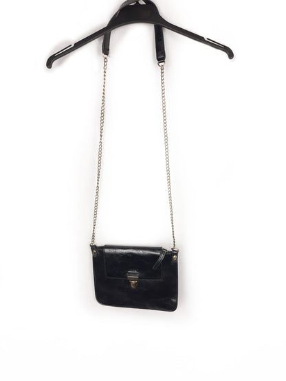 MISAKO. Black leatherette bag