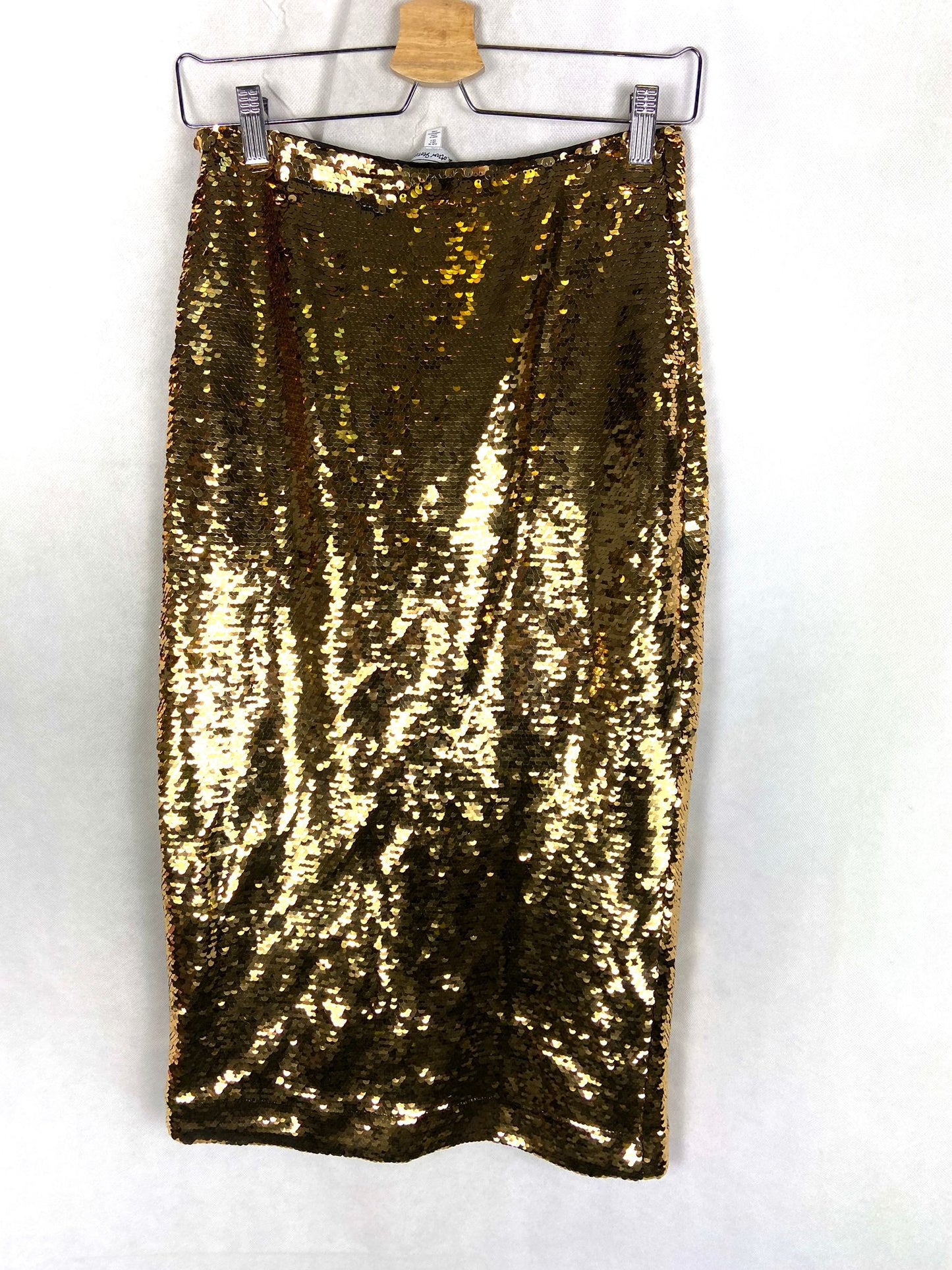 & OTHER STORIES. Falda lentejuelas doradas T.36