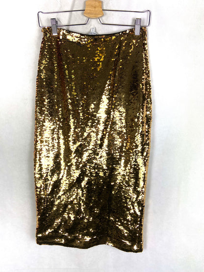 & OTHER STORIES. Falda lentejuelas doradas T.36