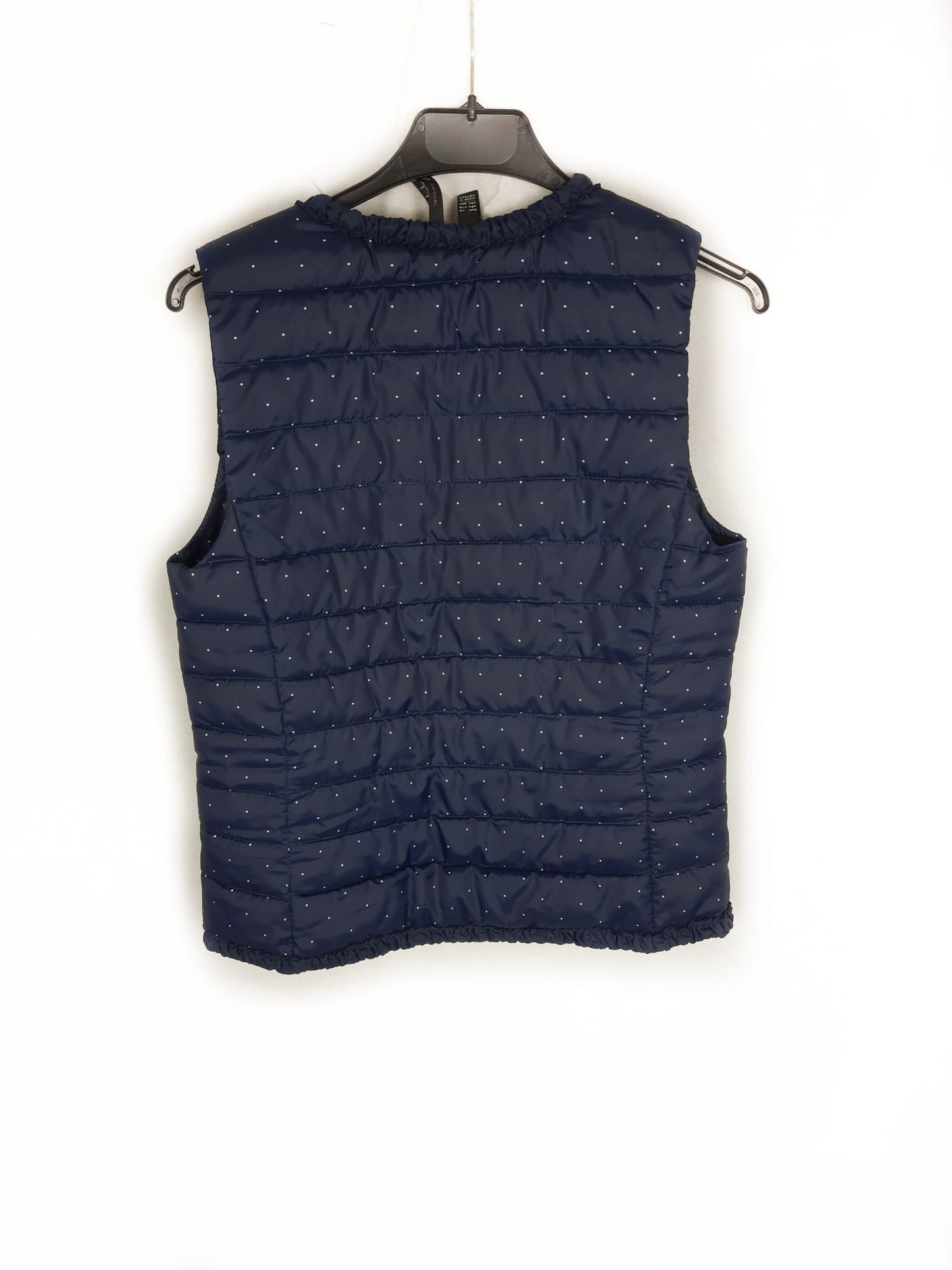 MANGO. Plumas sin mangas azul T.xs