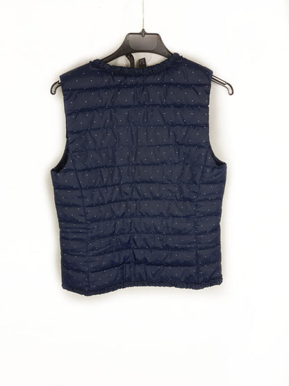 MANGO. Plumas sin mangas azul T.xs