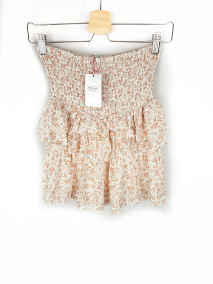 BY PAULA JUNYENT falda corte estampada volante T.m