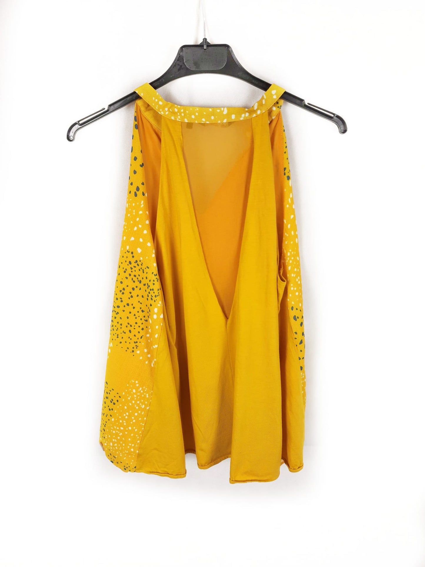 SALSA. Blusa amarilla estampado T.s