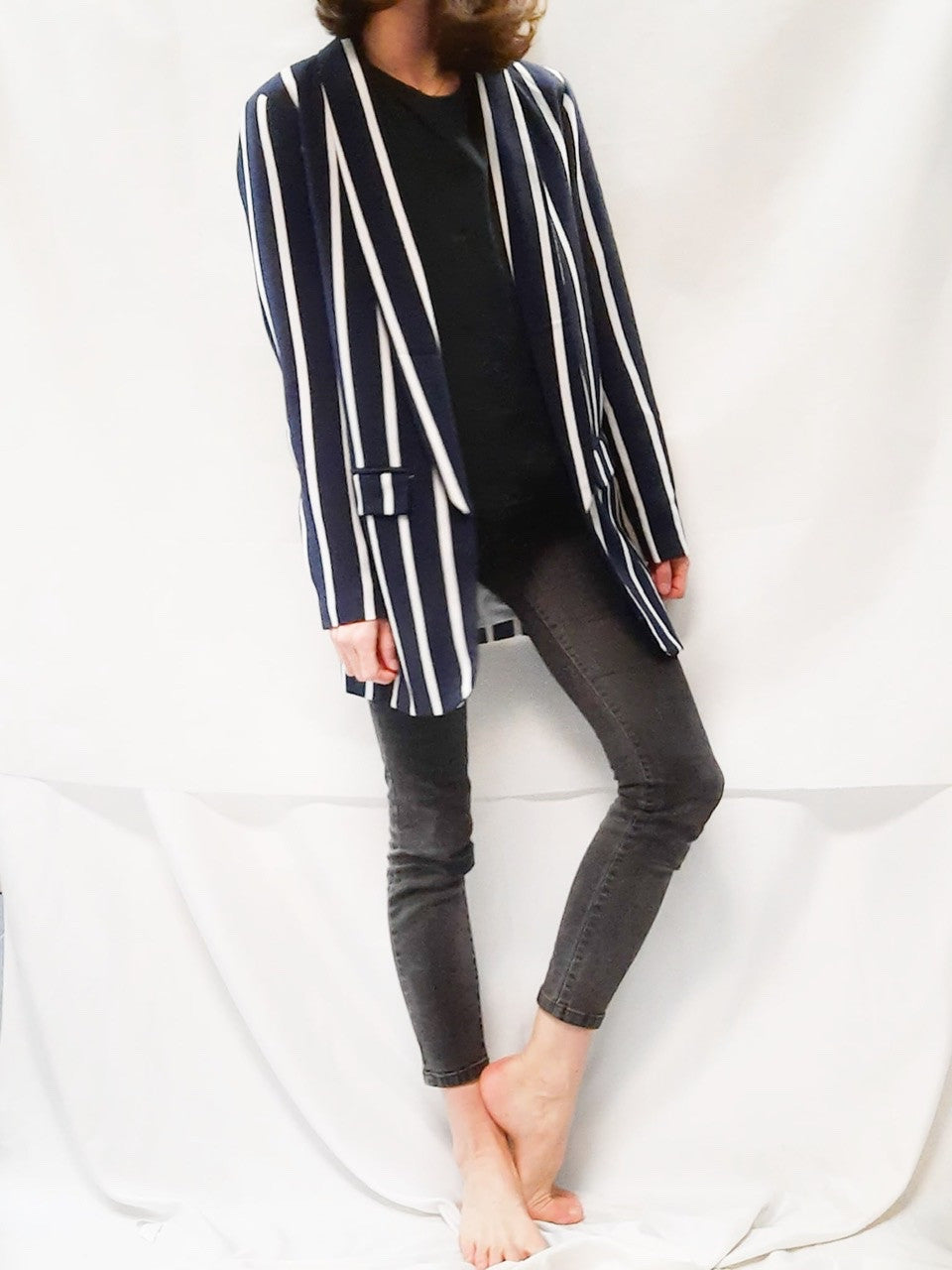ONLY.Striped Blazer S.38