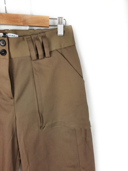 ADOLFO DOMINGUEZ. Pantalon de vestir marron T.36