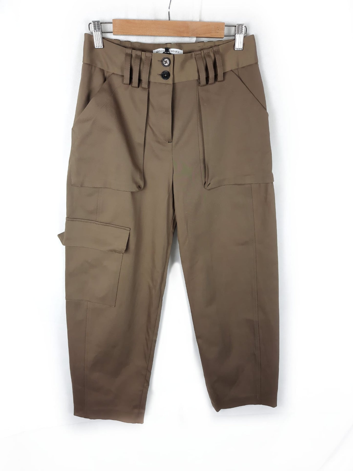 ADOLFO DOMINGUEZ. Pantalon de vestir marron T.36