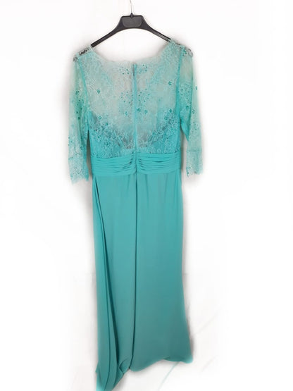 AIRE BCN.Vestido largo verde agua T.s/m