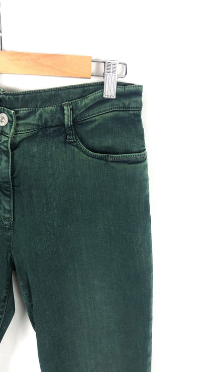 BRAX. Vintage-style green trousers, size 38