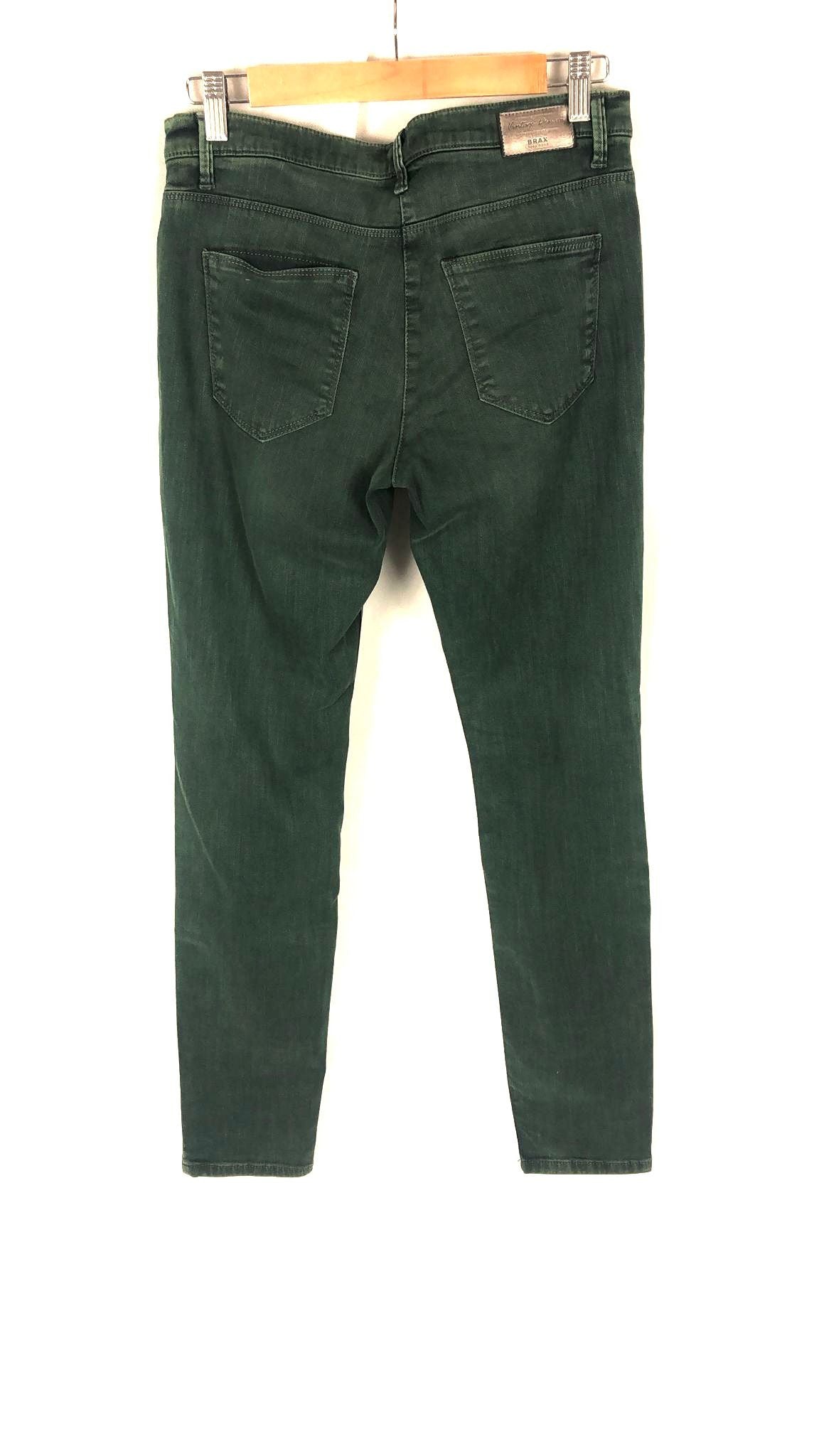 BRAX. Vintage-style green trousers, size 38