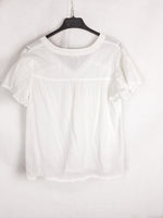 MADE WITH LOVE.Blusa blanca T.M/L