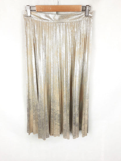 GOLDEN DAYS.Falda midi tablas T.m