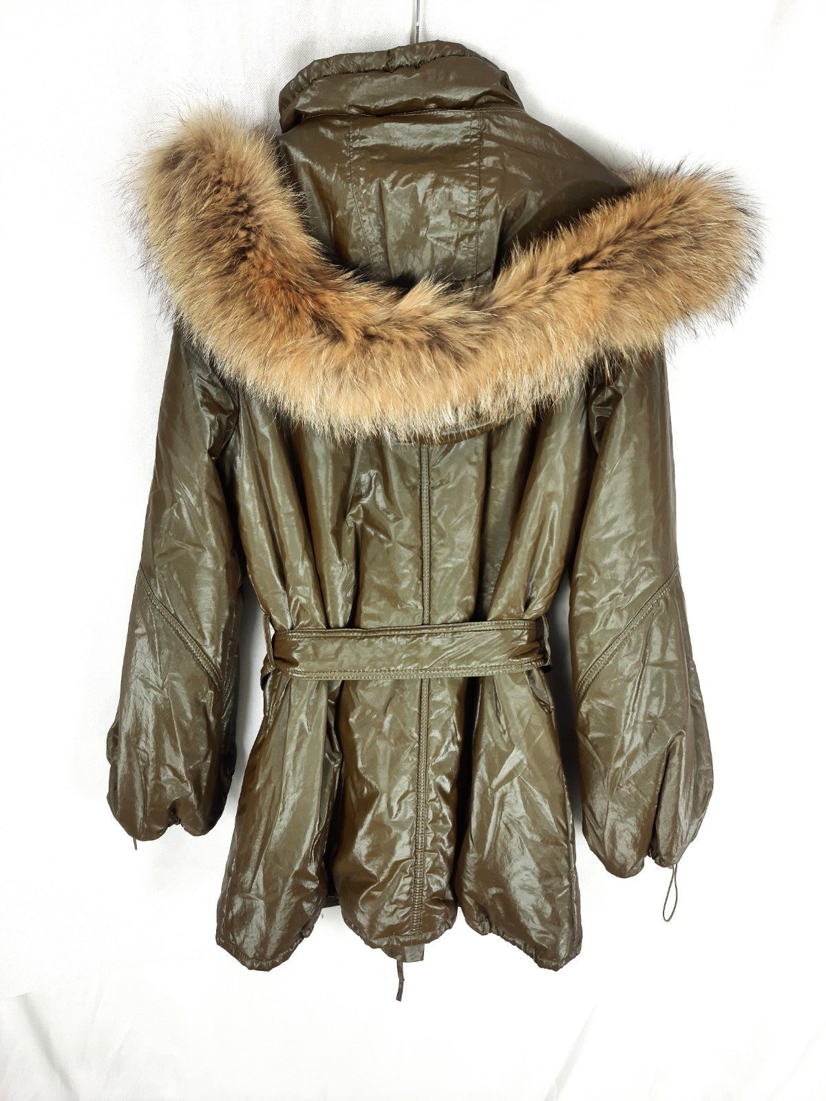 LAURÈL.Abrigo acolchado verde caqui T.s