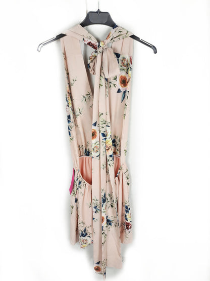 THE LLITTLE BLACK DRESS. Mono flores rosa T.s/m