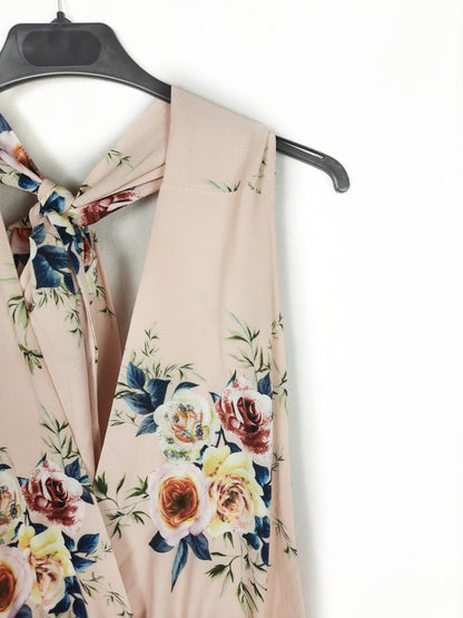 THE LLITTLE BLACK DRESS. Mono flores rosa T.s/m