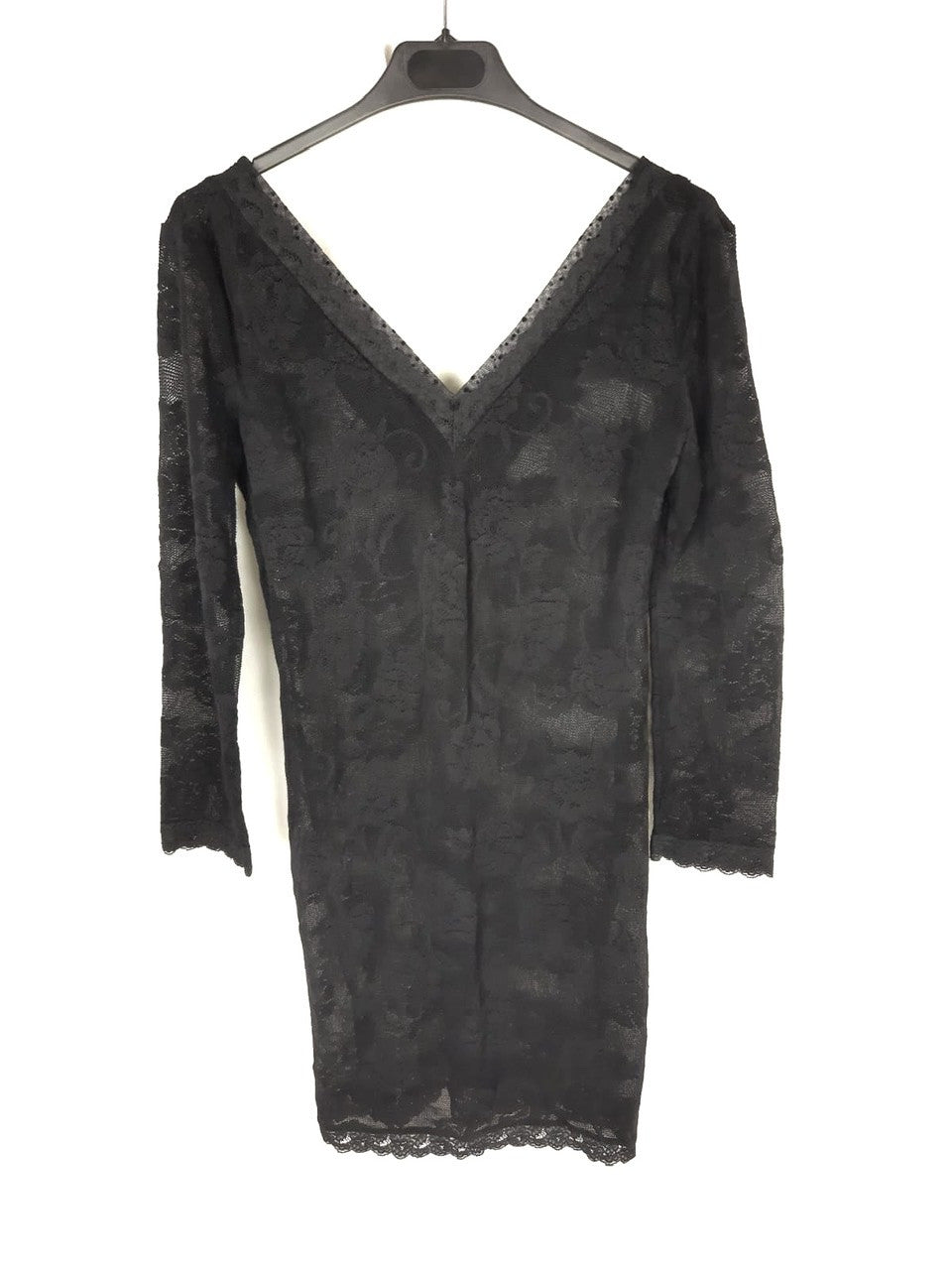 OTRAS.Vestido transparente encaje T.s