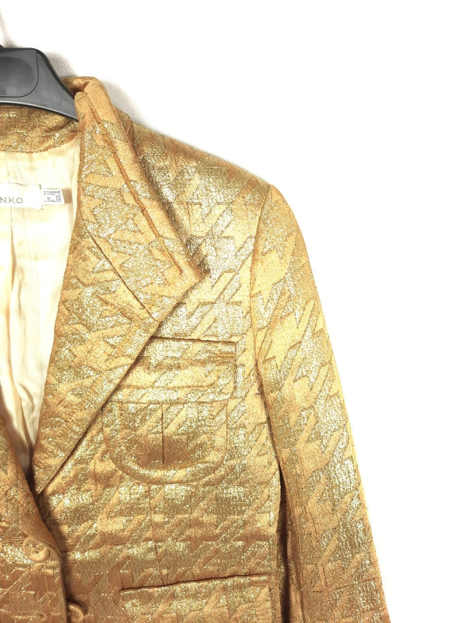 PINKO.Golden jacket S.38