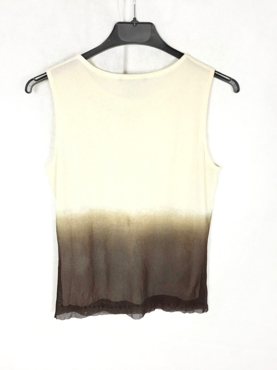 LUISA CERANO. Brown gradient top, size 34