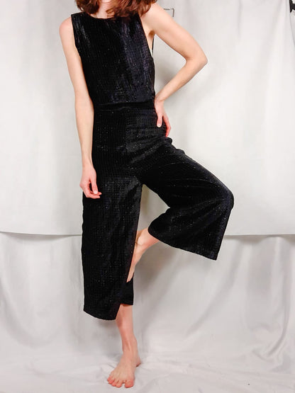 MANGO.Mono culotte terciopelo T.s