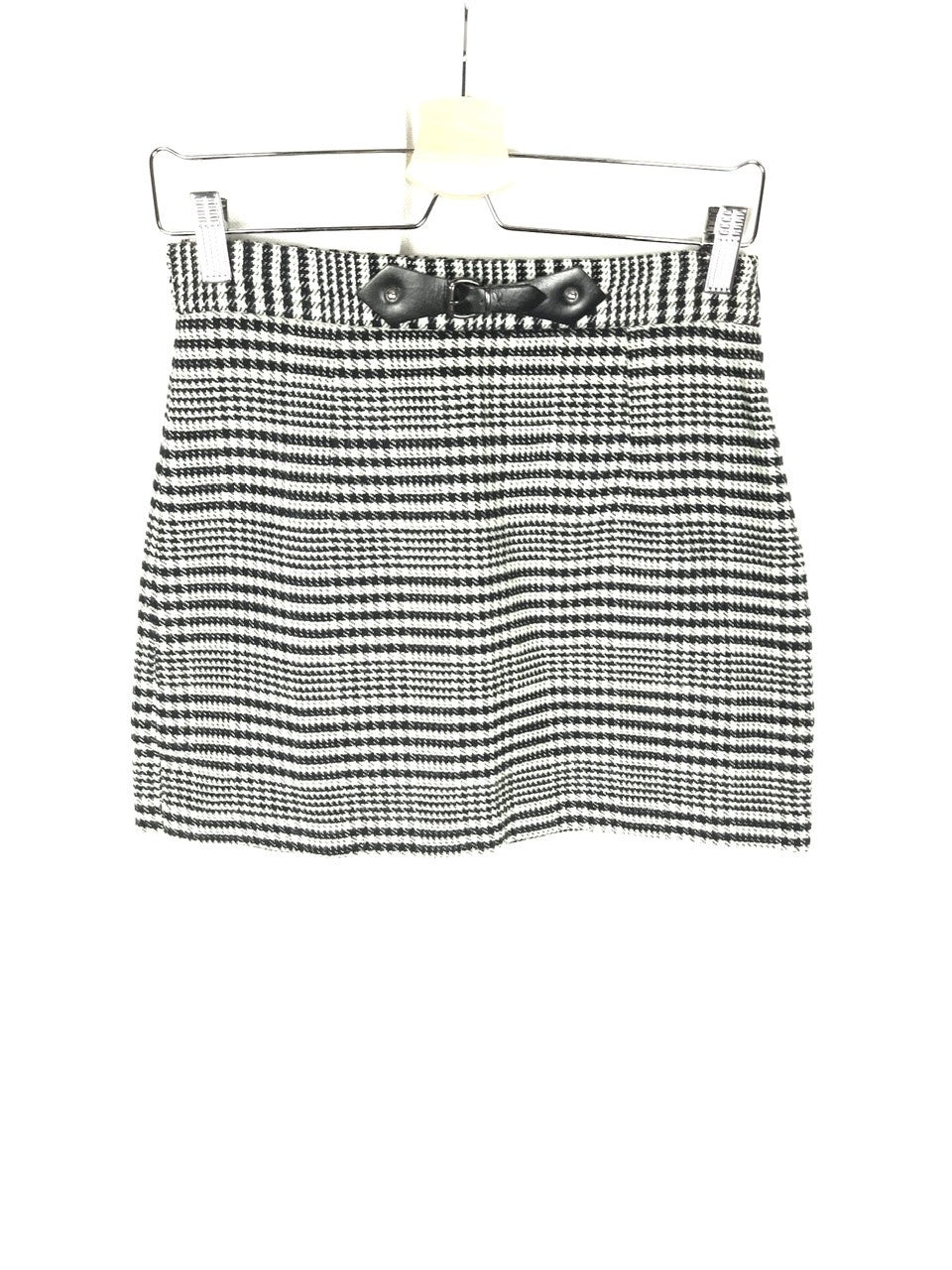 ZARA.Falda pata de gallo negra y beige t.s