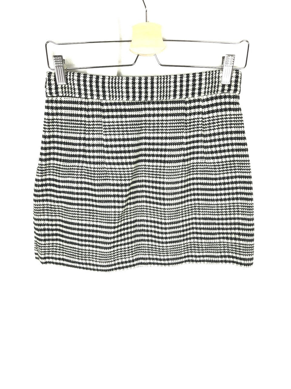 ZARA.Falda pata de gallo negra y beige t.s