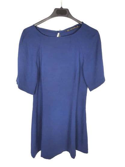 ZARA.Blue dress with seams T.xs