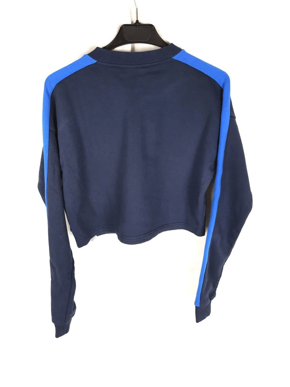 RUSSELL ATHLETIC. Sudadera azul crop T.s