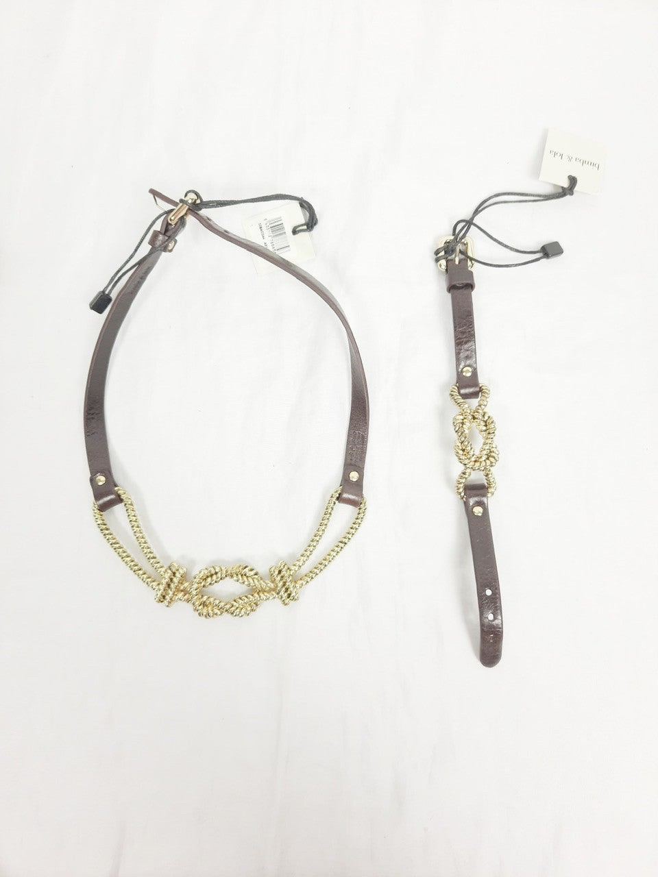 BIMBA Y LOLA. Brown and gold bracelet