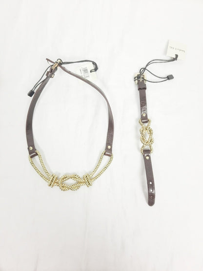 BIMBA Y LOLA. Brown and gold bracelet