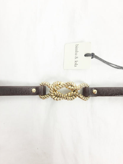 BIMBA Y LOLA. Brown and gold bracelet