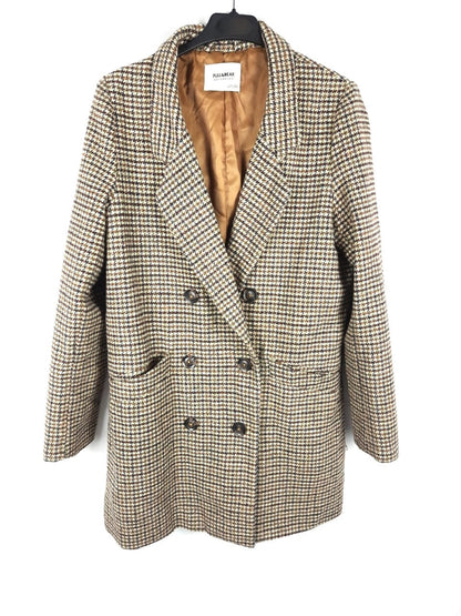 PULL&BEAR.Abrigo pata de gallo T.M