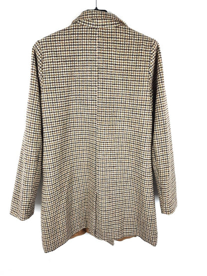 PULL&BEAR.Abrigo pata de gallo T.M