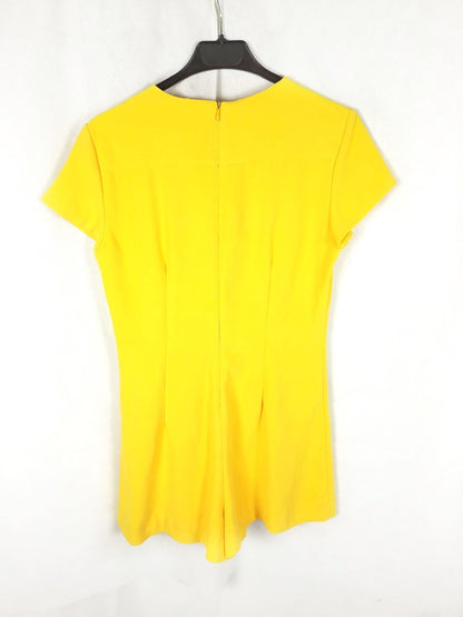 ZARA. Short yellow jumpsuit Ts
