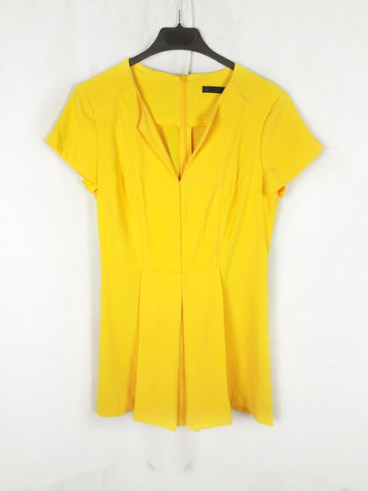 ZARA. Short yellow jumpsuit Ts