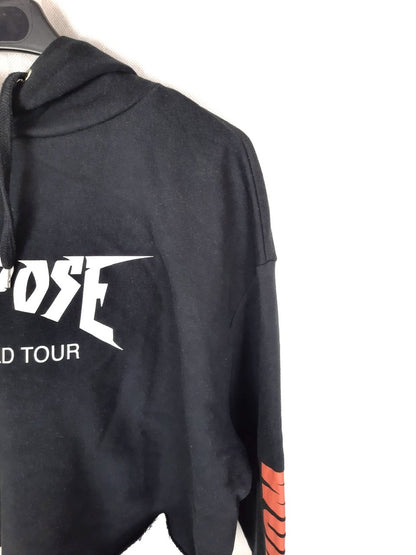 H&amp;M. Black crop top sweatshirt Tl