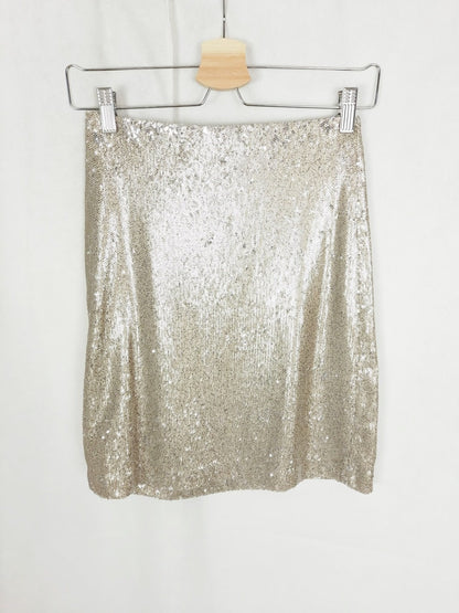 ZARA. Falda lentejuelas T. xs